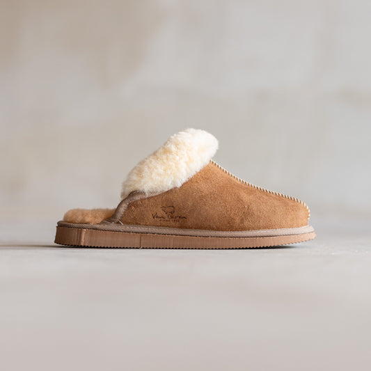 Lamsvacht Dames Slippers - Camel - Maat 41