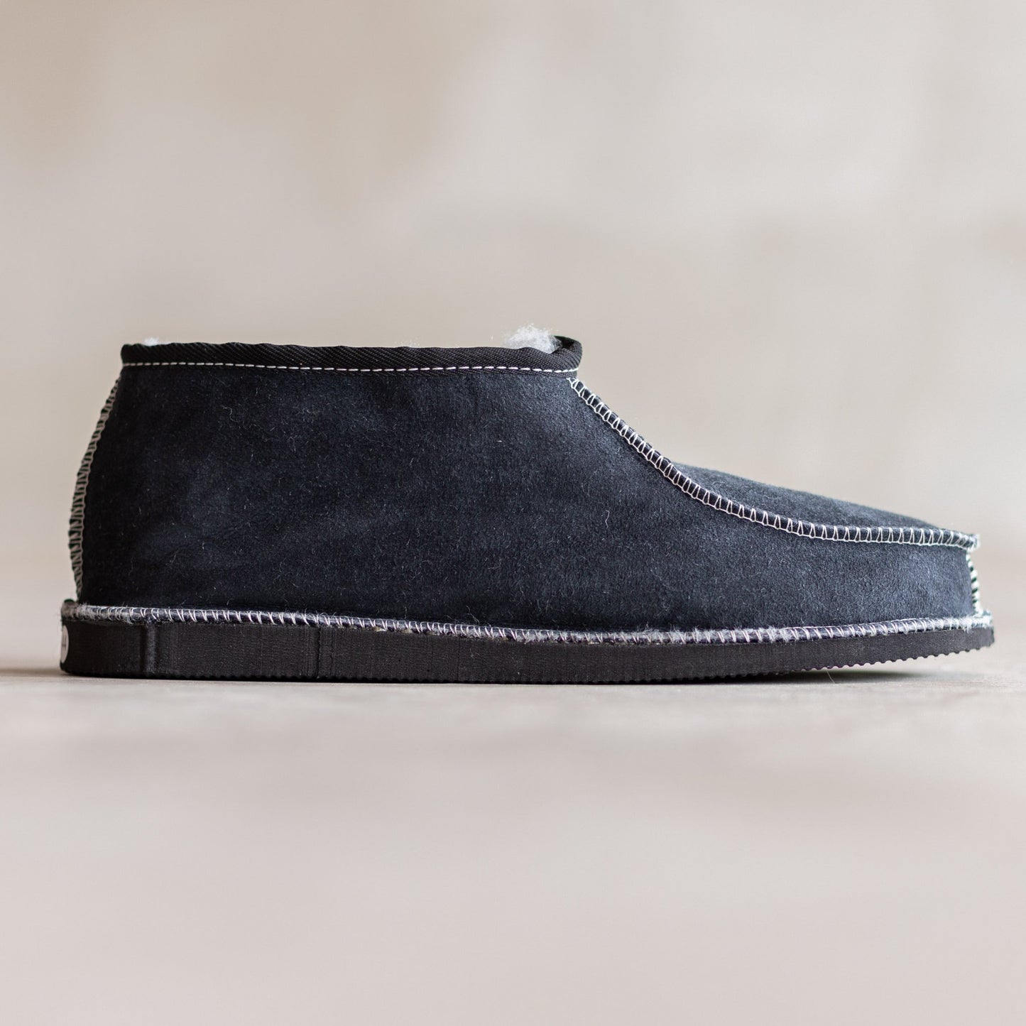 Lamsvel Heren Pantoffels - Grijs - Maat 44