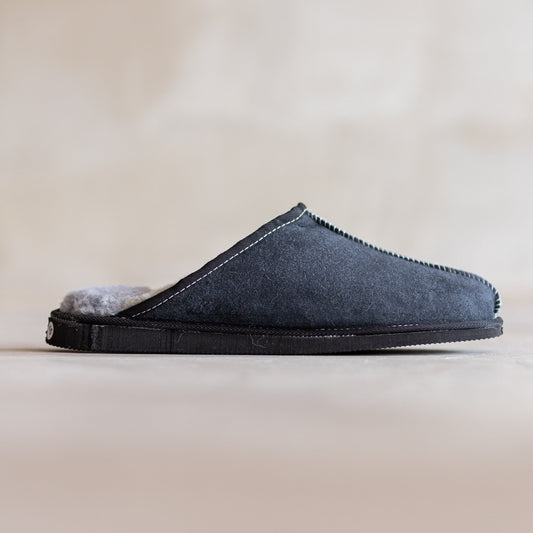 Lamsvacht Heren Slippers - Grijs - Maat 47