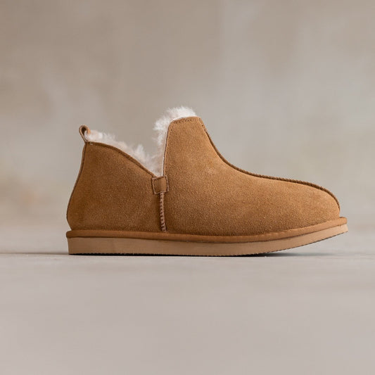 Lamsvacht Nooa Pantoffels - Camel - Maat 38