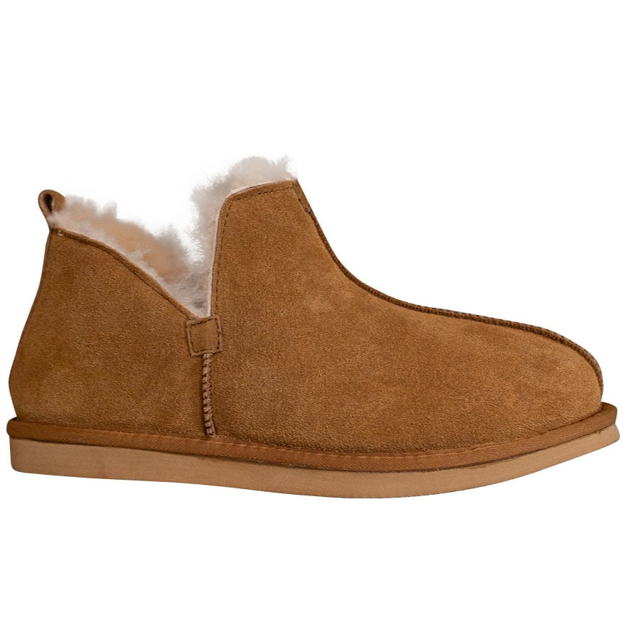Lamsvacht Nooa Pantoffels - Camel- Maat 46