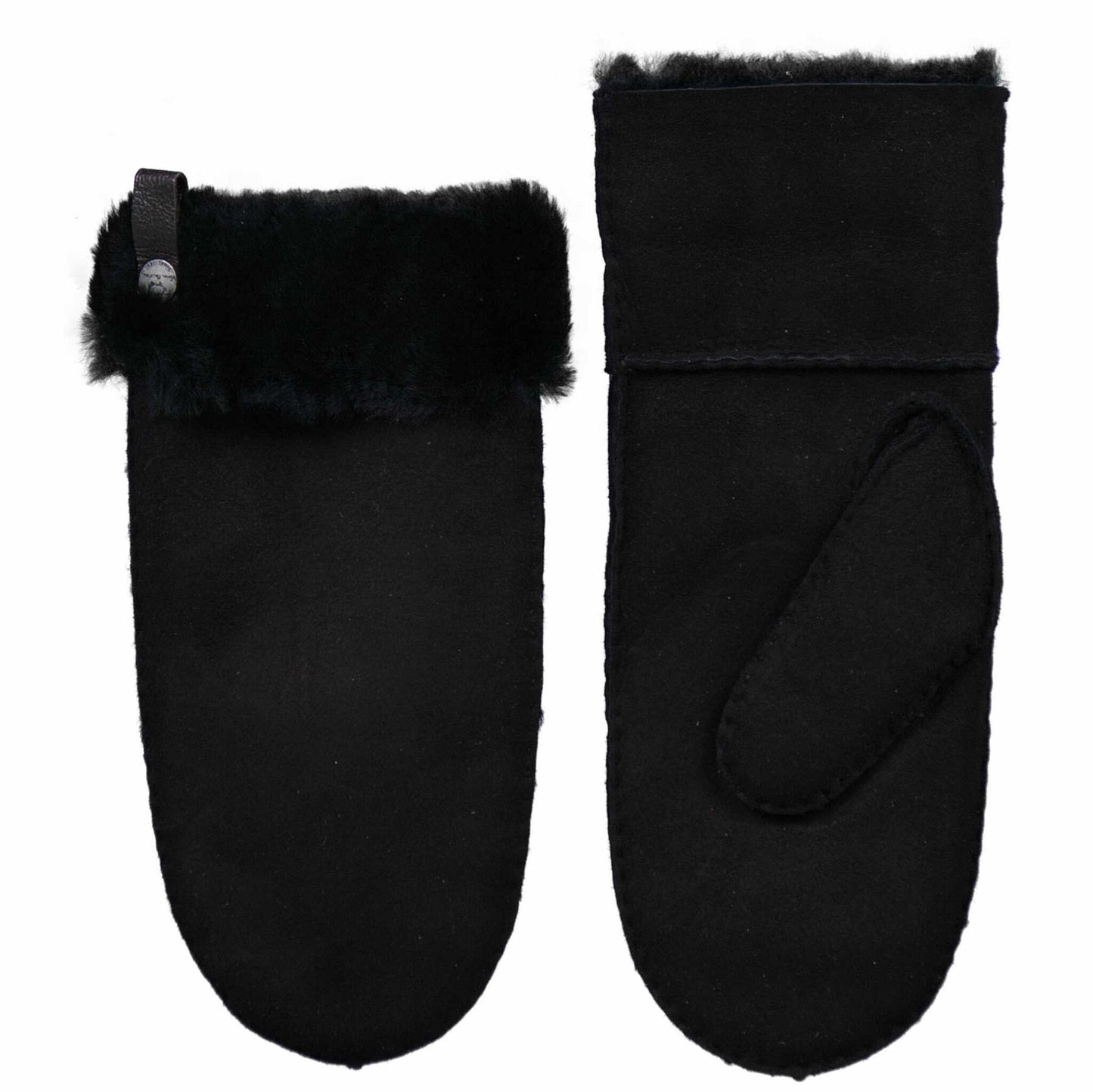 Lamsvacht Wanten - Zwart - Maat L