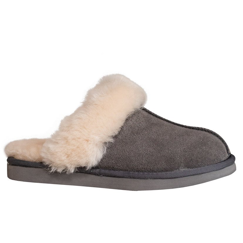 Lamsvacht Lumi Pantoffels - Grijs - Maat 39