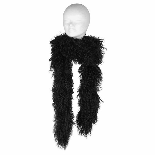 Tibetaanse Schapenvacht Sjaal - Wit - 180cm