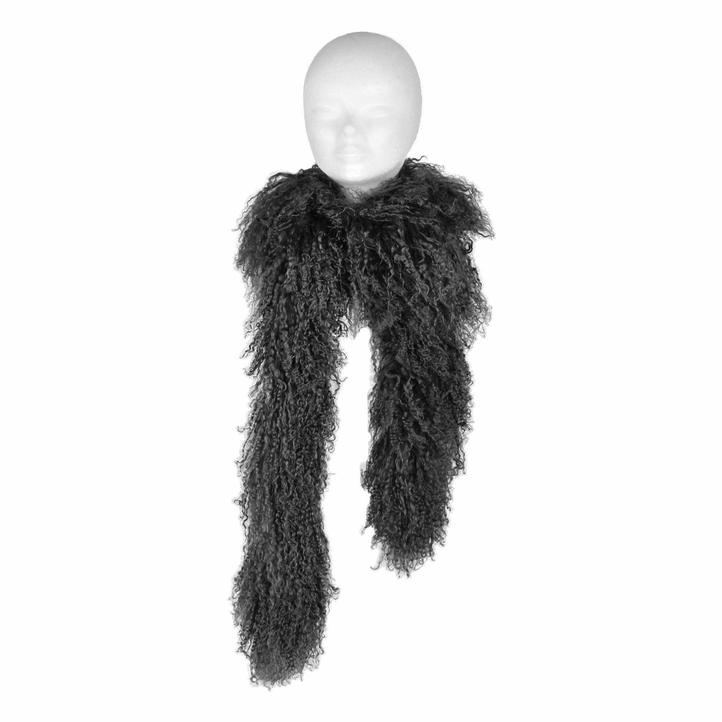 Tibetaanse Schapenvacht Sjaal - Wit - 180cm
