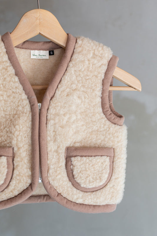 Wollen kinderbodywarmer Nilo - camel - XL / 152-164