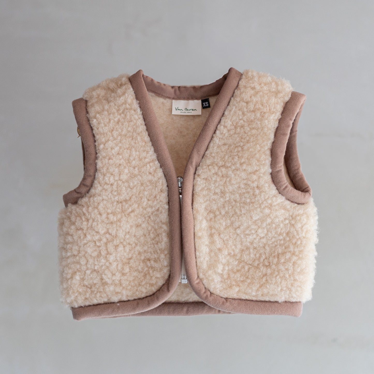 Wollen babybodywarmer Nilo Camel - XS / 74-92