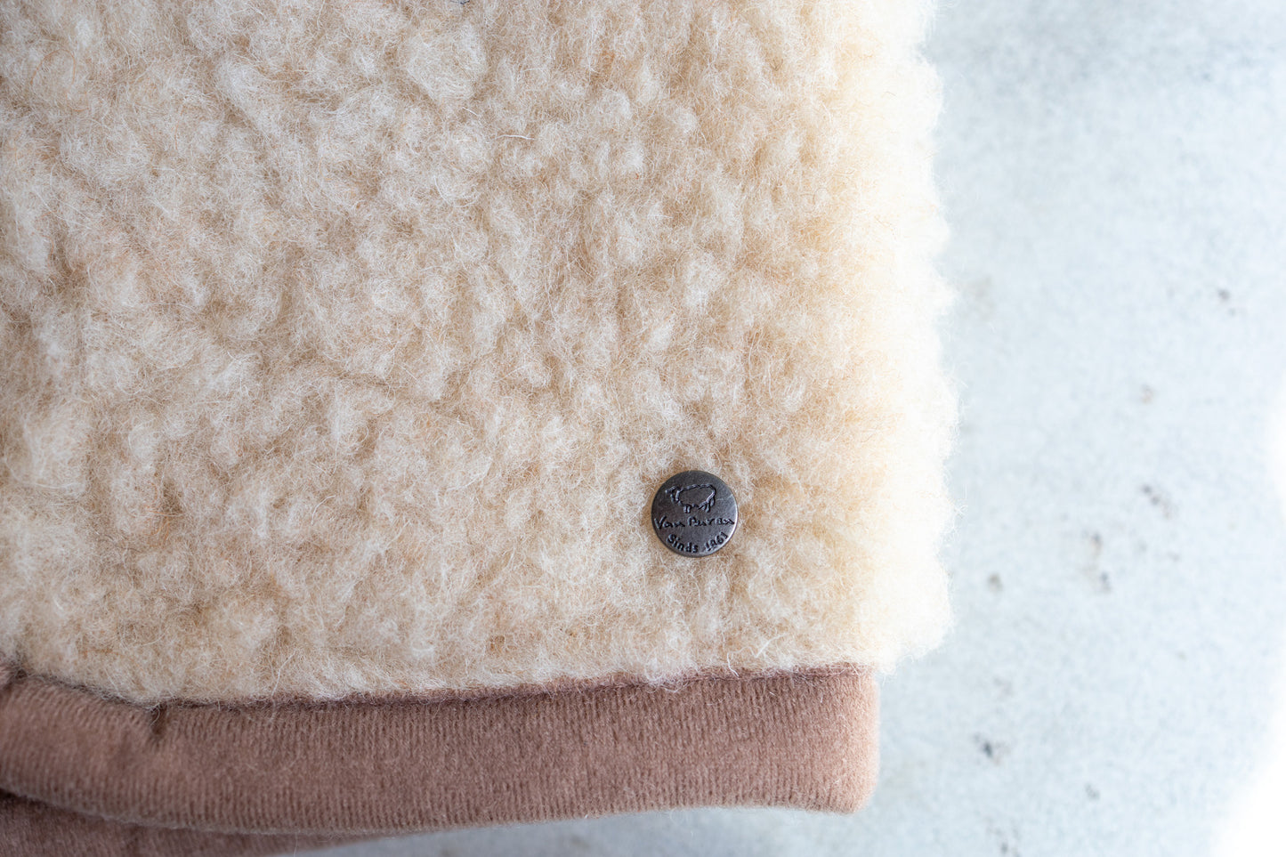 Wollen babybodywarmer Nilo Camel - XS / 74-92