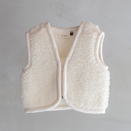 Wollen babybodywarmer Nilo Off-White - XS / 74-92