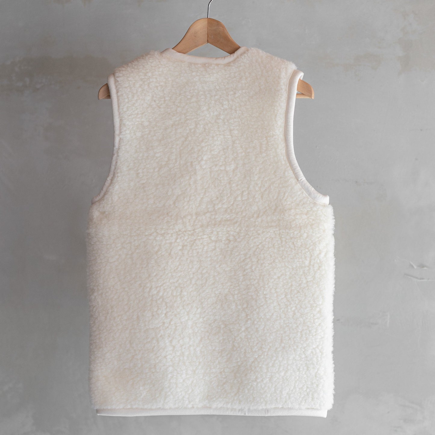 Wollen bodywarmer Taru - Off-White - Maat XXXL