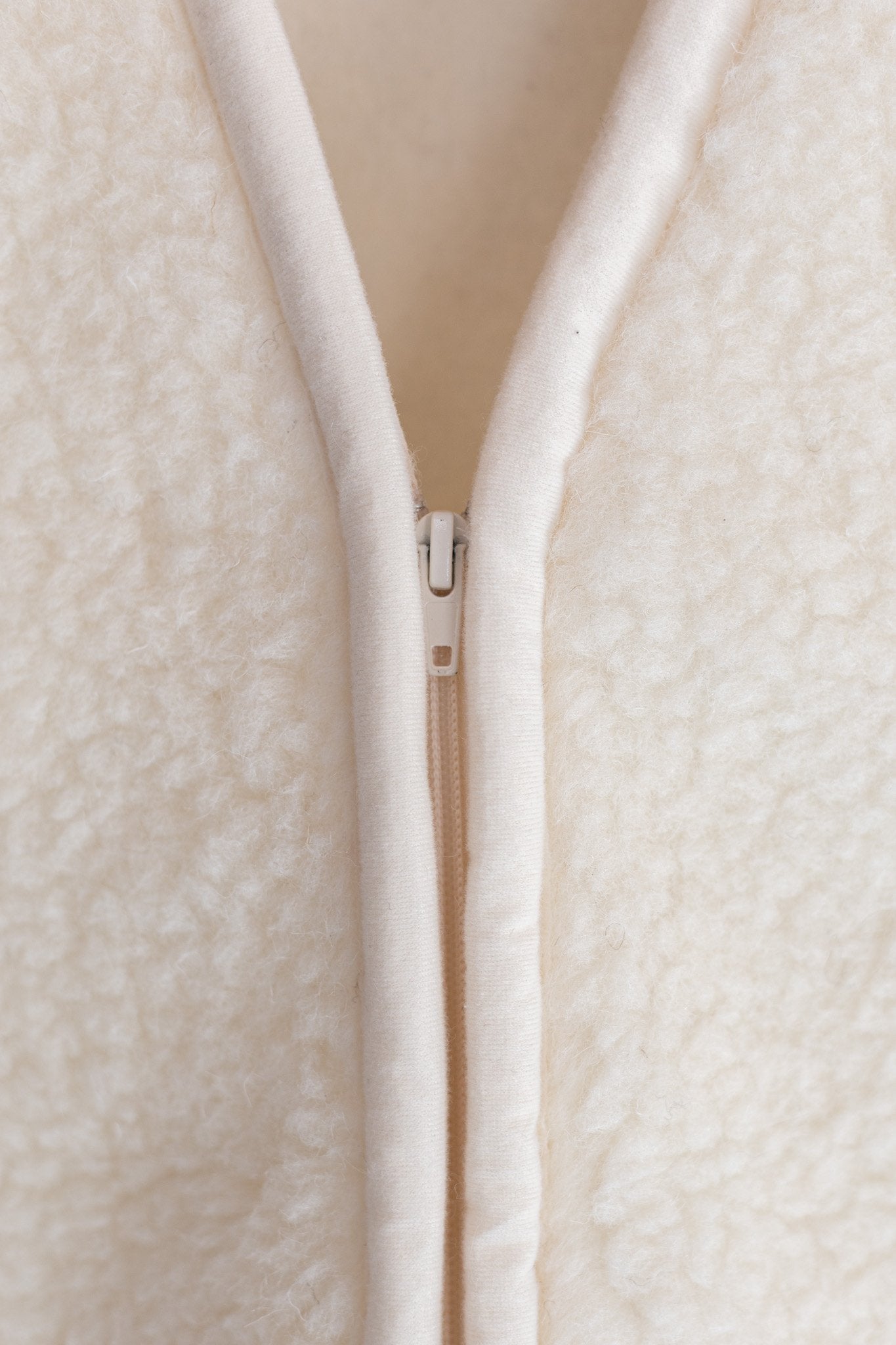 Wollen bodywarmer Taru - Off-White - Maat XXXL