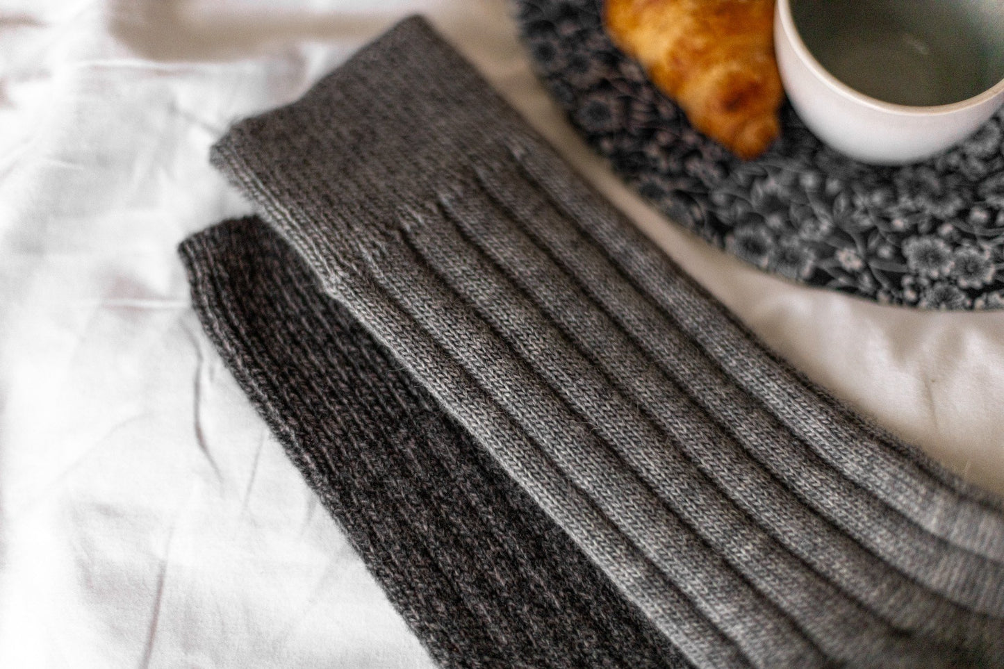 Wollen sokken Yuki - Antraciet - Maat 39-42