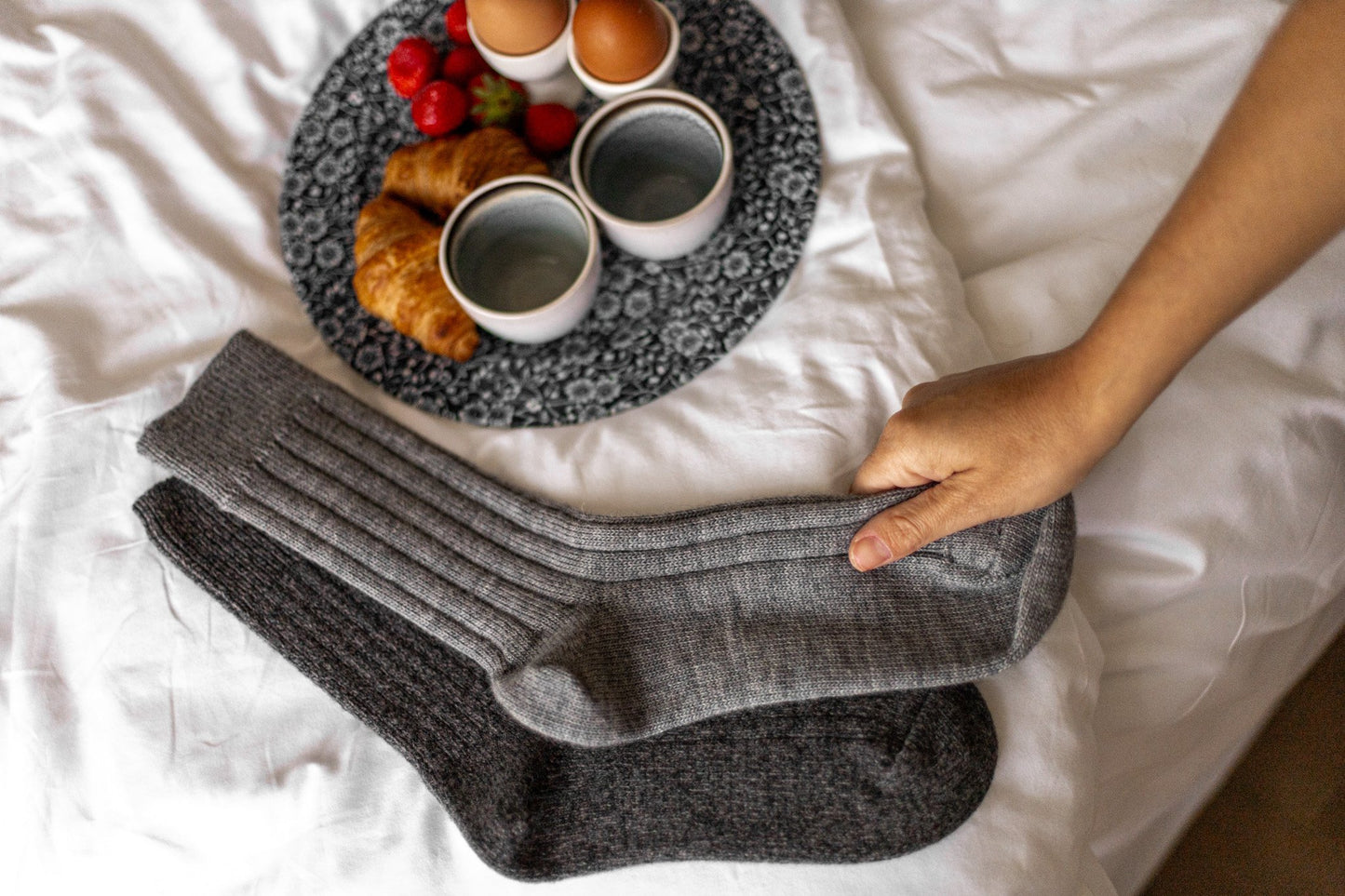 Wollen sokken Yuki - Antraciet - Maat 39-42