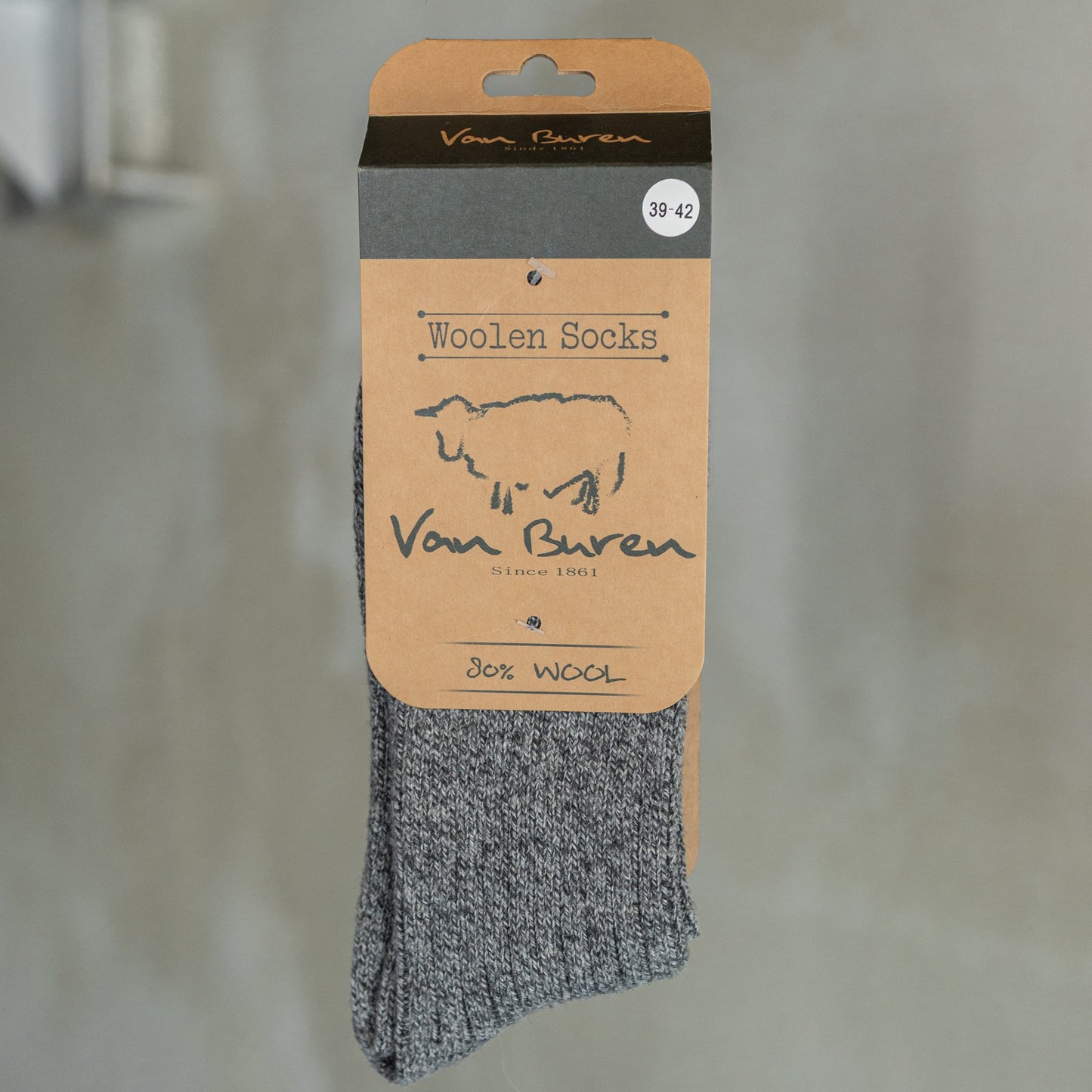 Wollen sokken Yuki - Antraciet - Maat 43-46