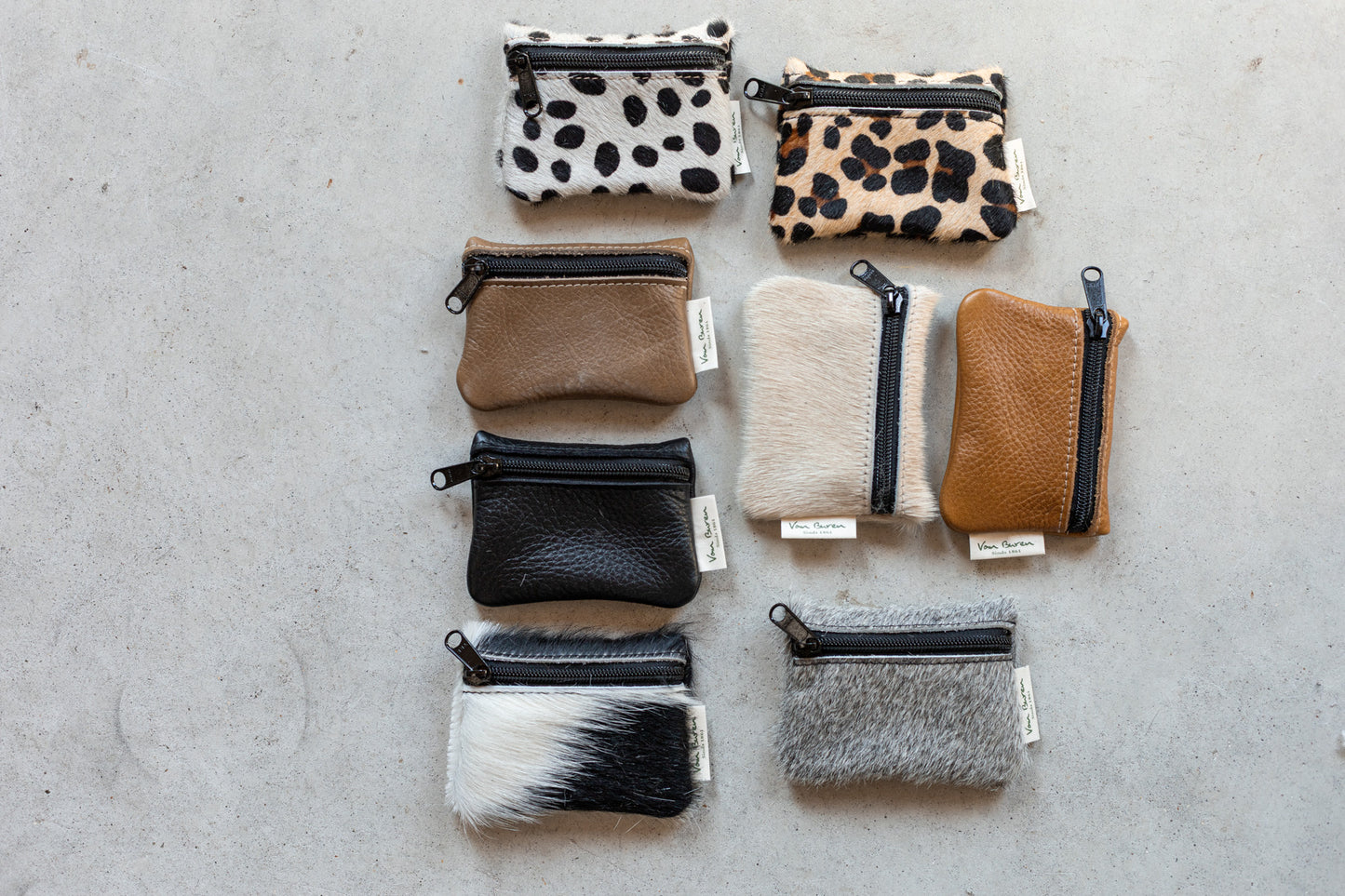 Portemonnee met rits - champagne