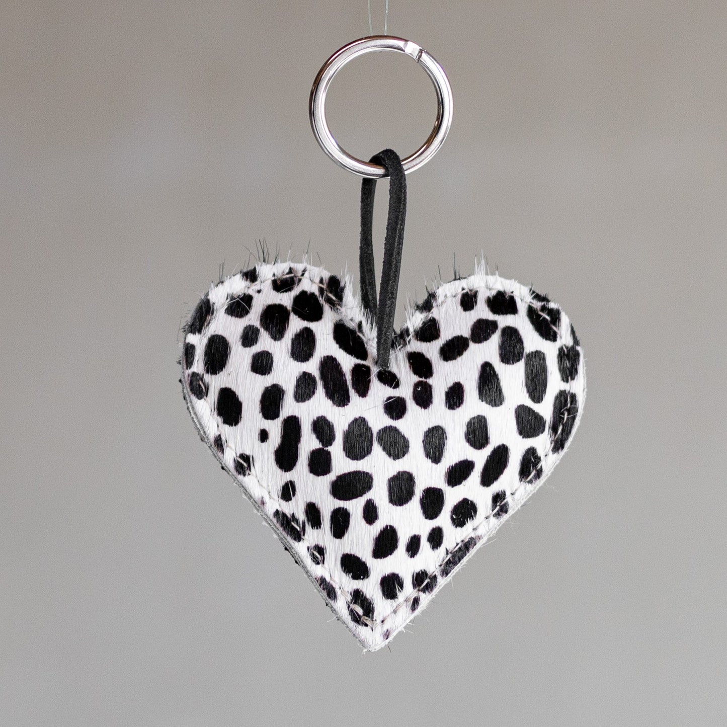 Sleutelhanger hart gevuld - mini-Dalmatiër