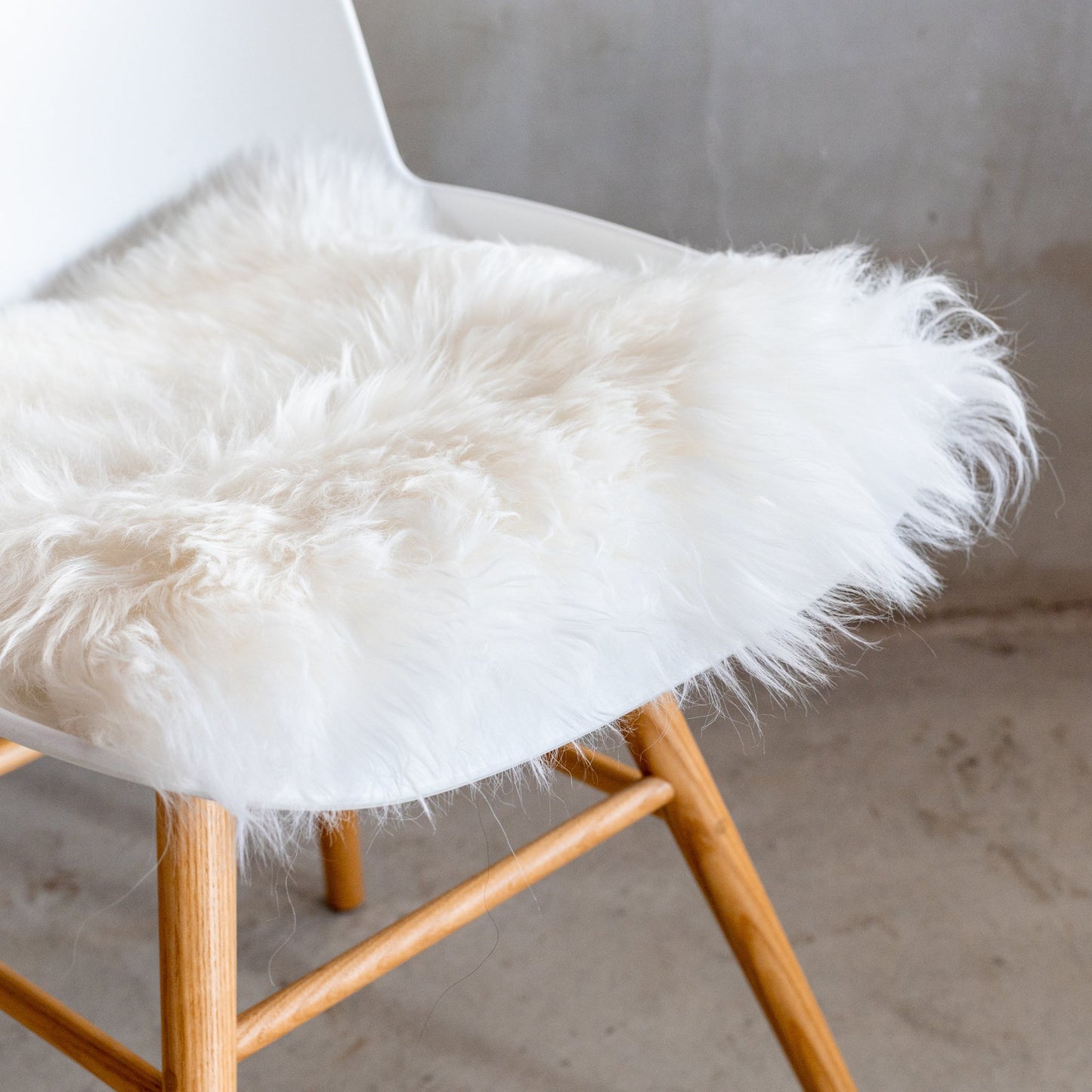 Stoelkussen van Nieuw-Zeelands schapenvacht