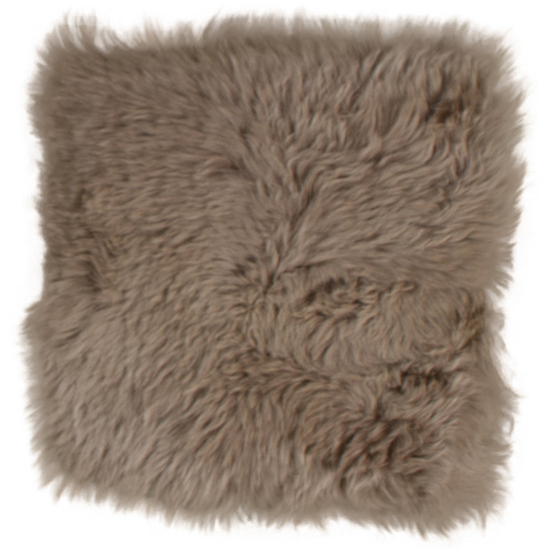 Stoelkussen van Nieuw-Zeelandse schapenvacht - Taupe