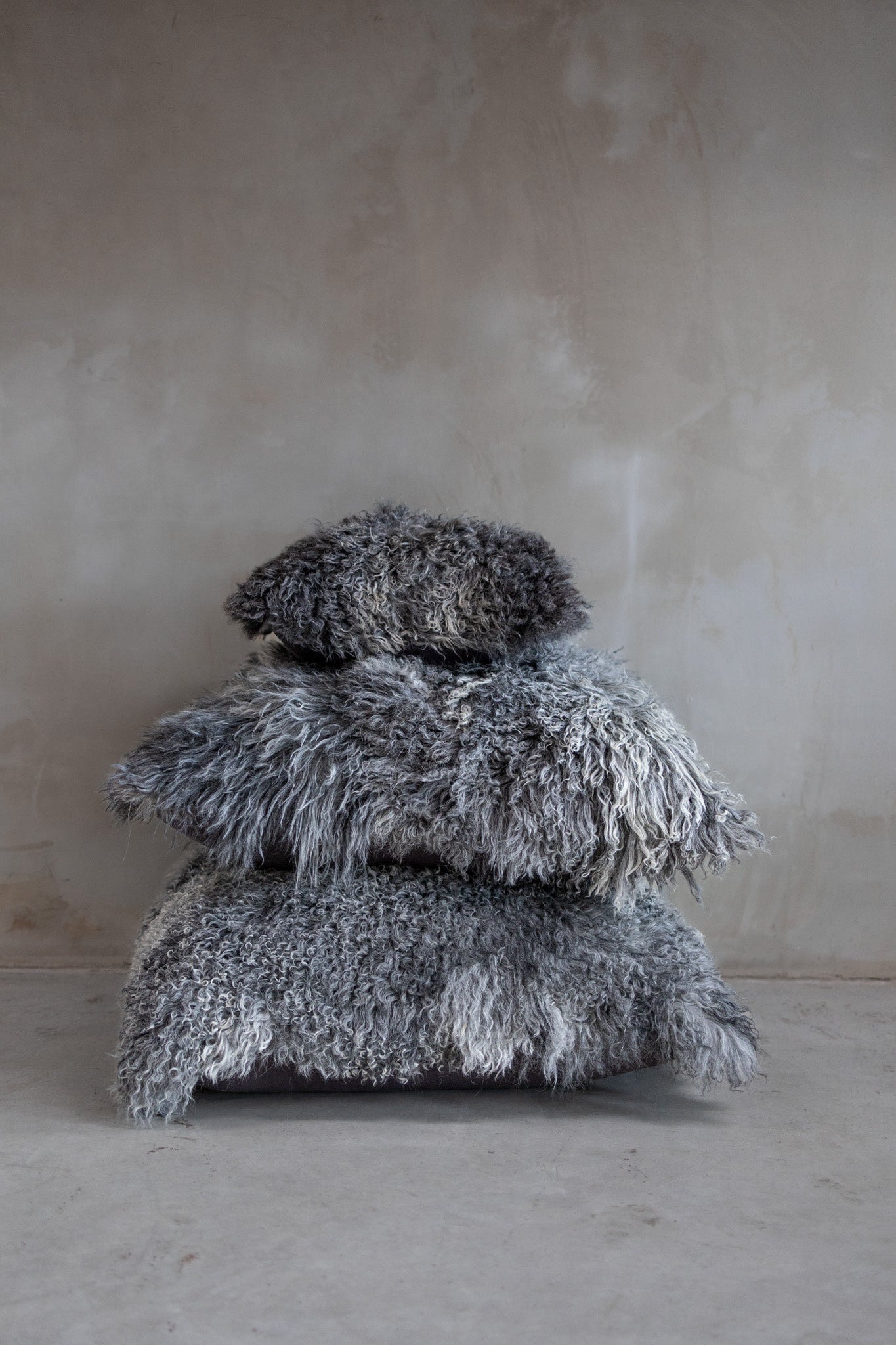 Tibetaans vloerkussen Natuurlijk Grijs - 80x80cm