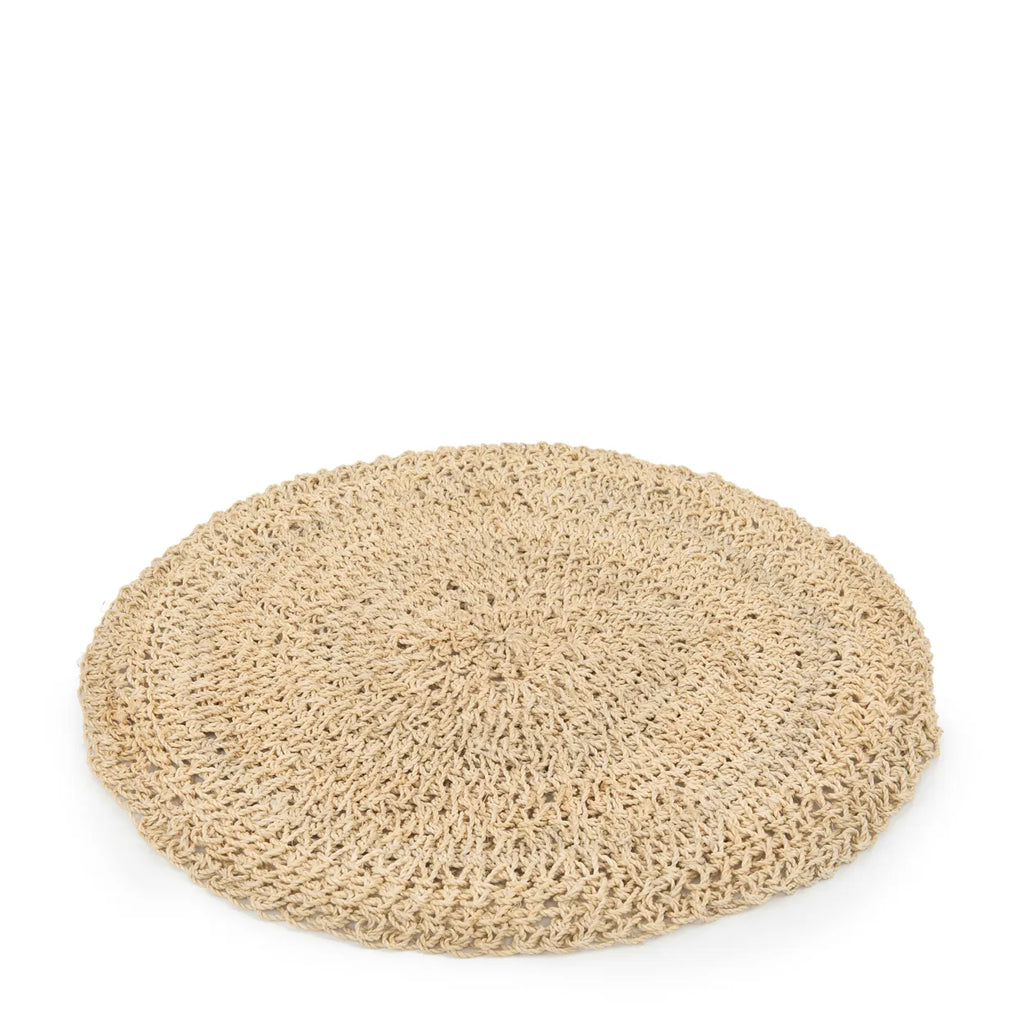 Le set de table rond en jonc de mer - naturel_40
