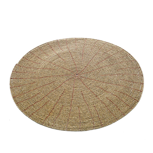 The beaded placemat - Gold_40