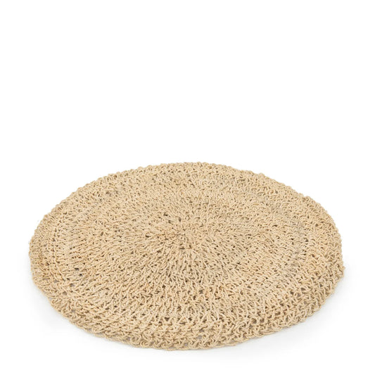 Le set de table rond en jonc de mer - naturel_40