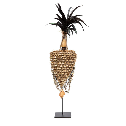 Le chapeau coquillage sur pied - Noir naturel