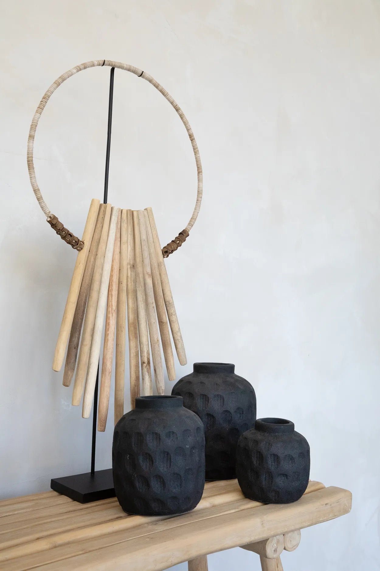 The wooden sticks on a stand - Naturally