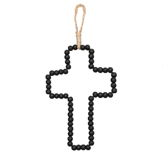 Croix en bois - Noire