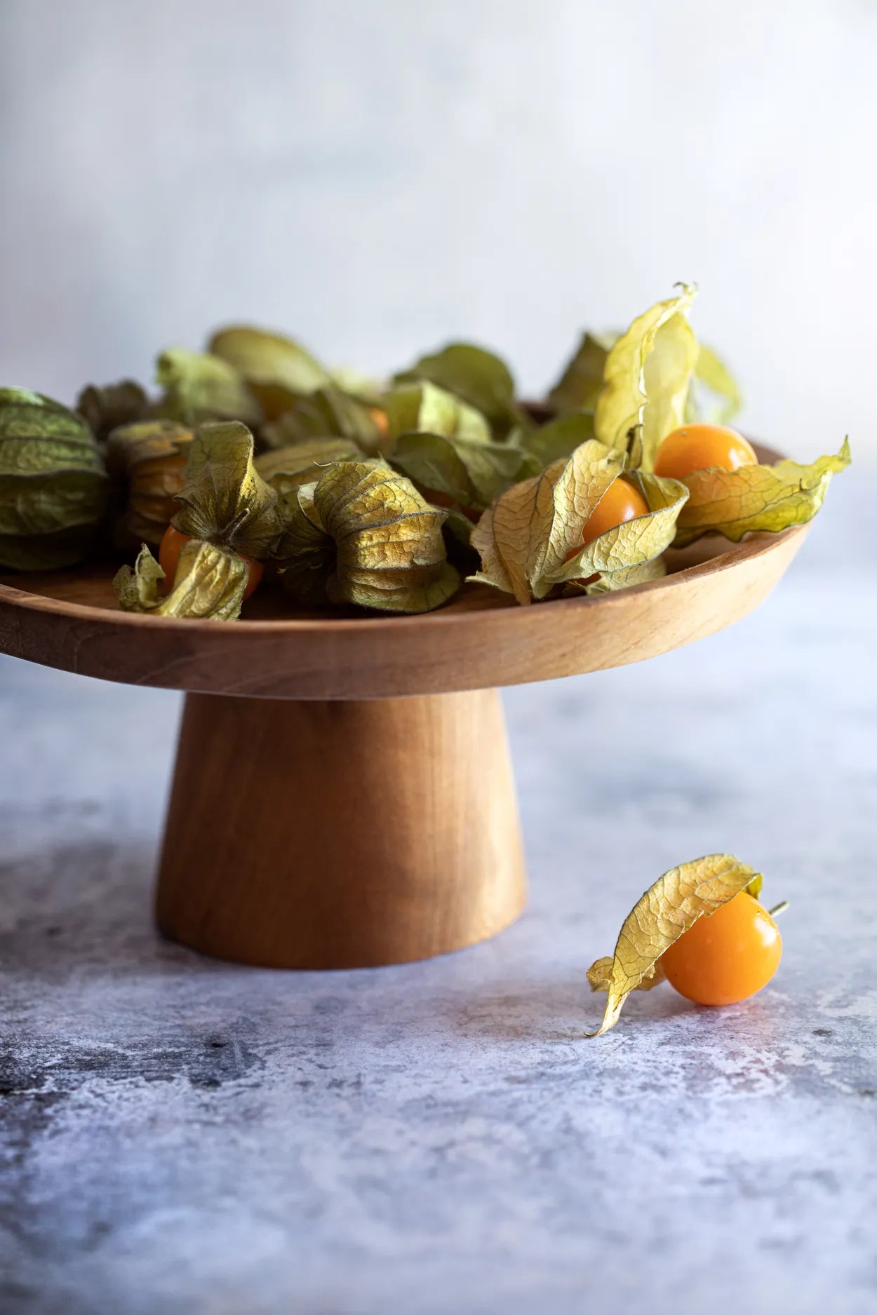Le plat à gâteau en racine de teck - S