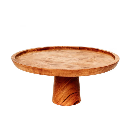 Le plat à gâteau en racine de teck - L