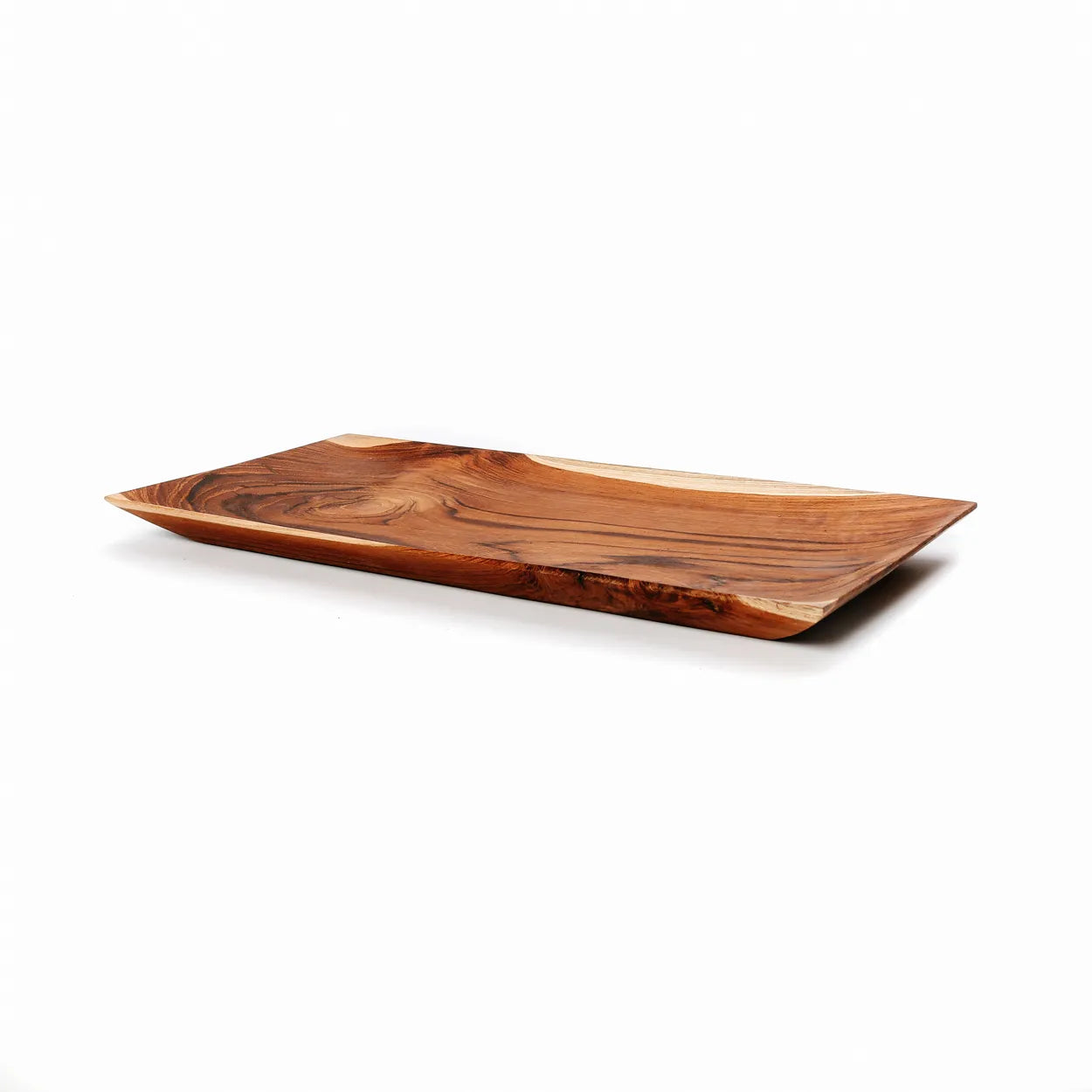 L'assiette à sushi en racine de teck - L