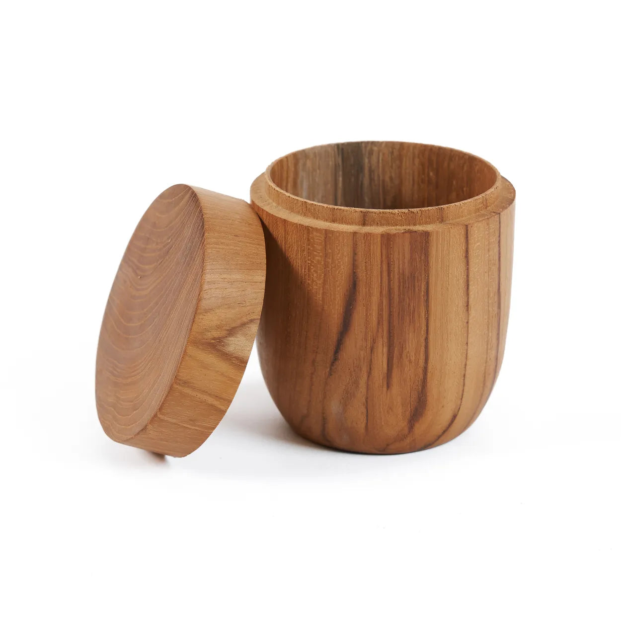 Le pot à racines de teck bas - M