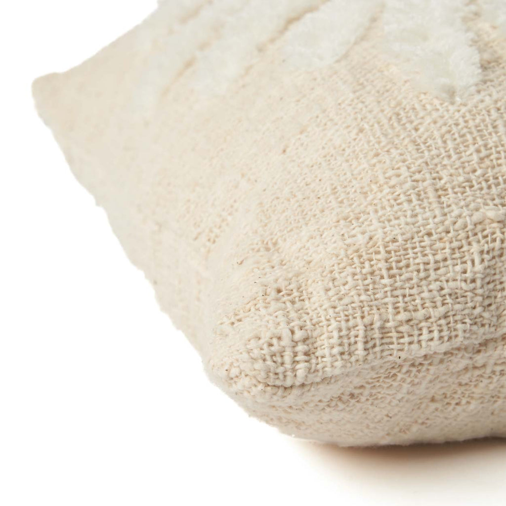 The Isla Palm Cushion Cover - Natural White