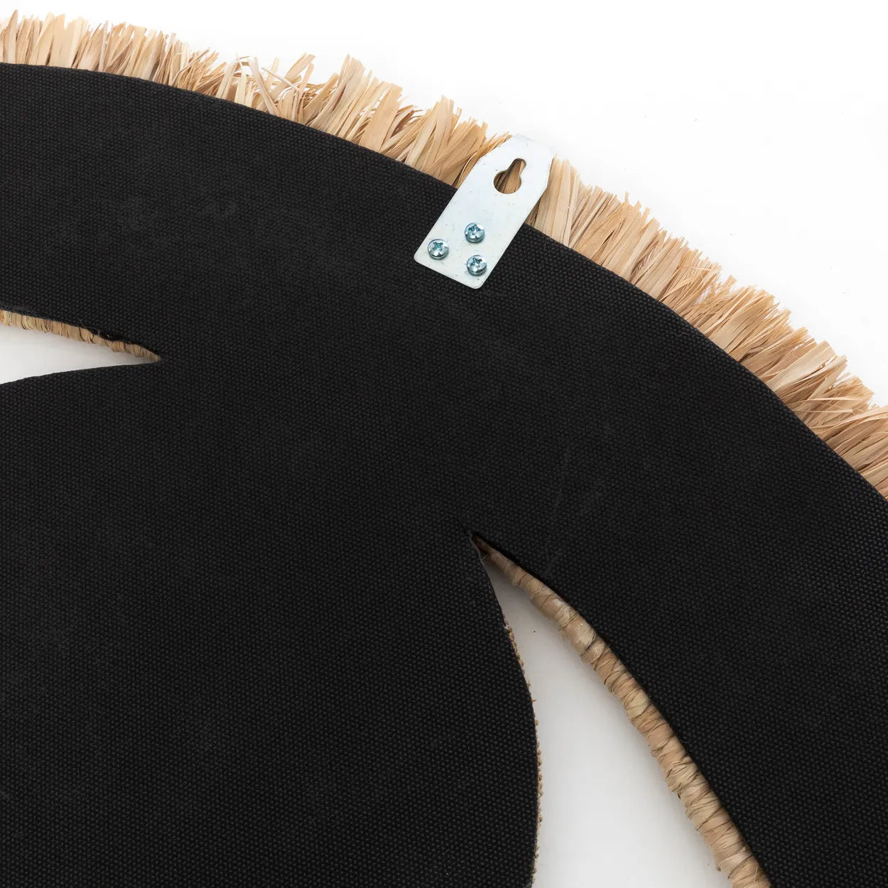 De Raffia Eye Mirror - Natuurlijk - M