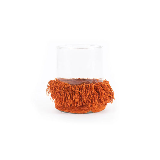 Bougeoir Oh My Gee - Velours rouille - L