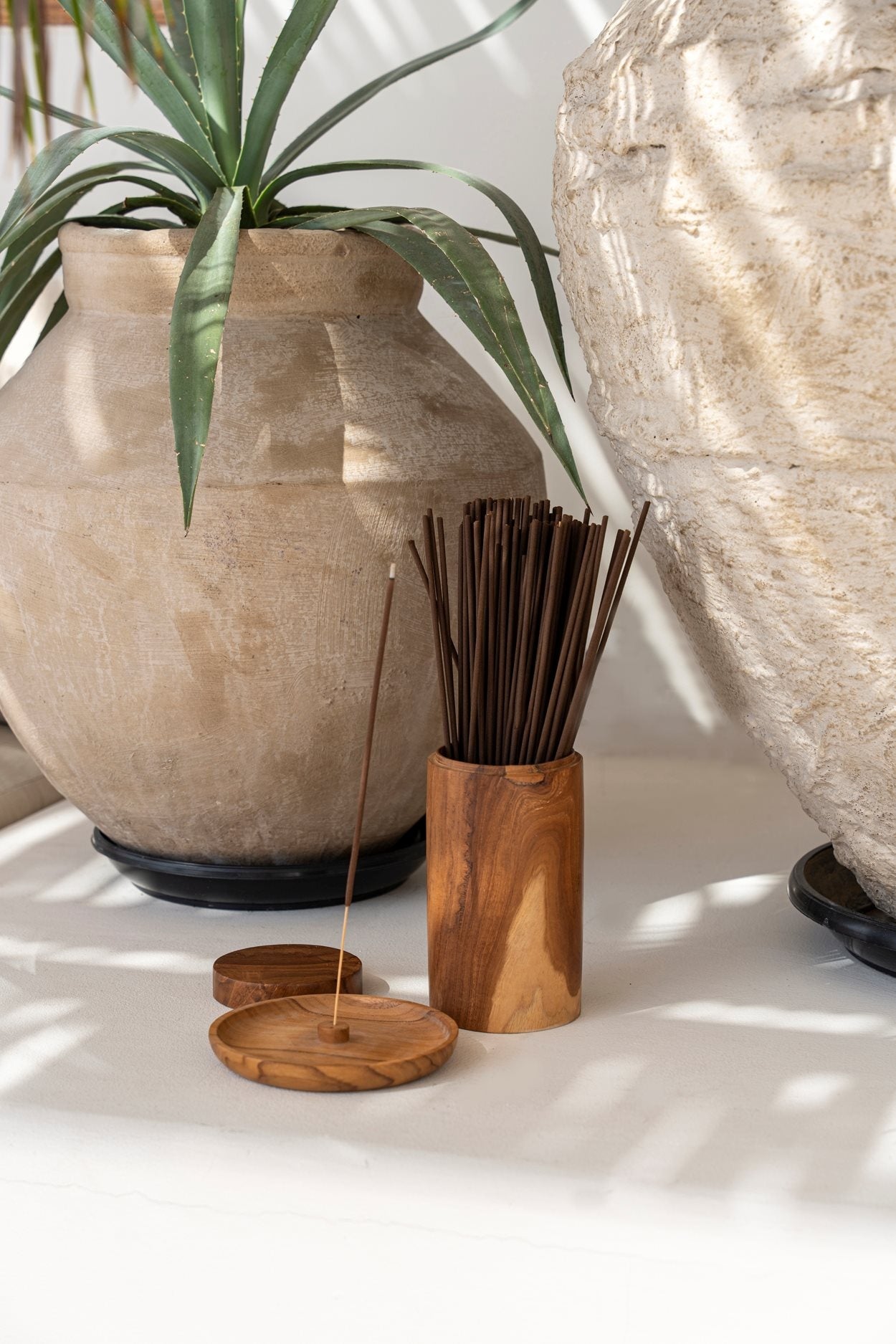 Le pot en racine de teck - L