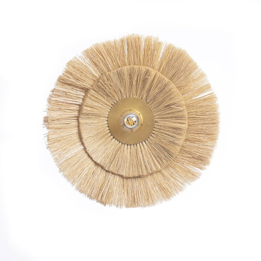 De Double Trouble Muurlamp - Naturel Goud - M