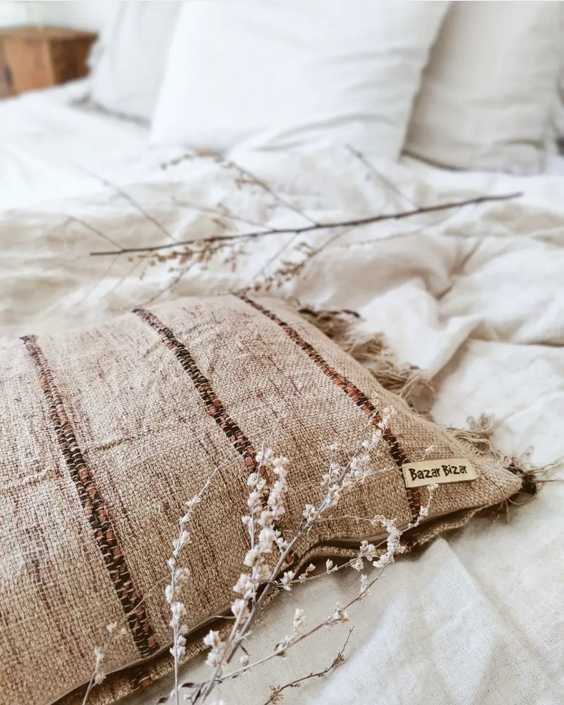 Housse de coussin Oh My Gee - Beige Noir - 30x50