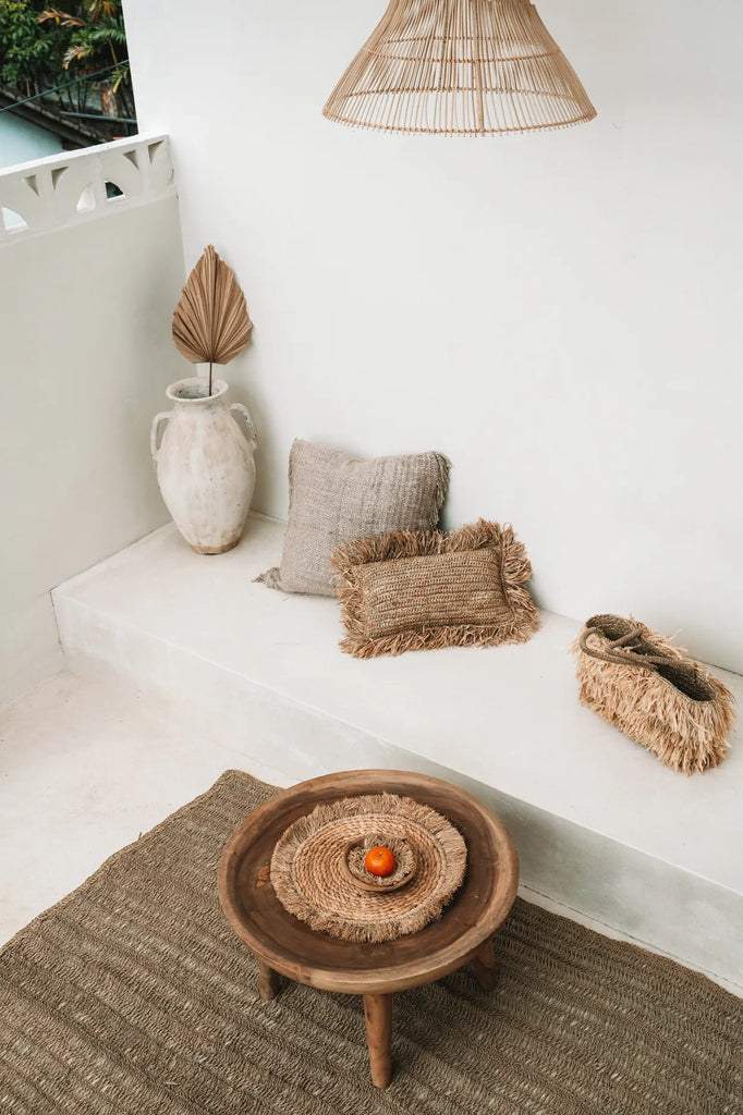 Le set de table en raphia jonc de mer - naturel