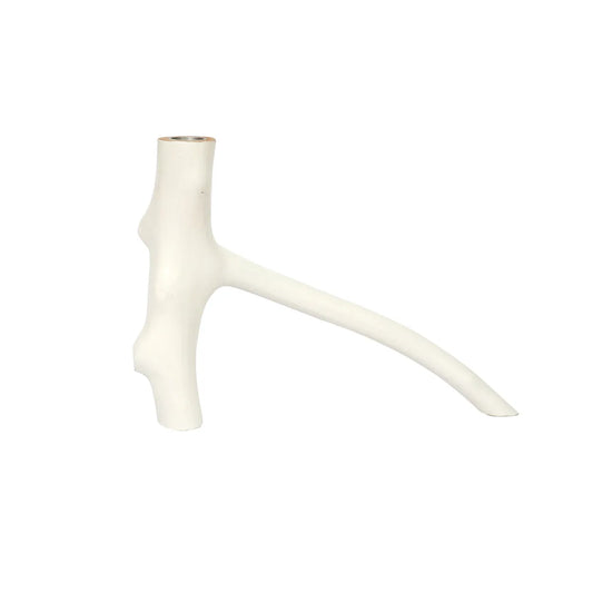 The Triple Branch Candle Holder - White