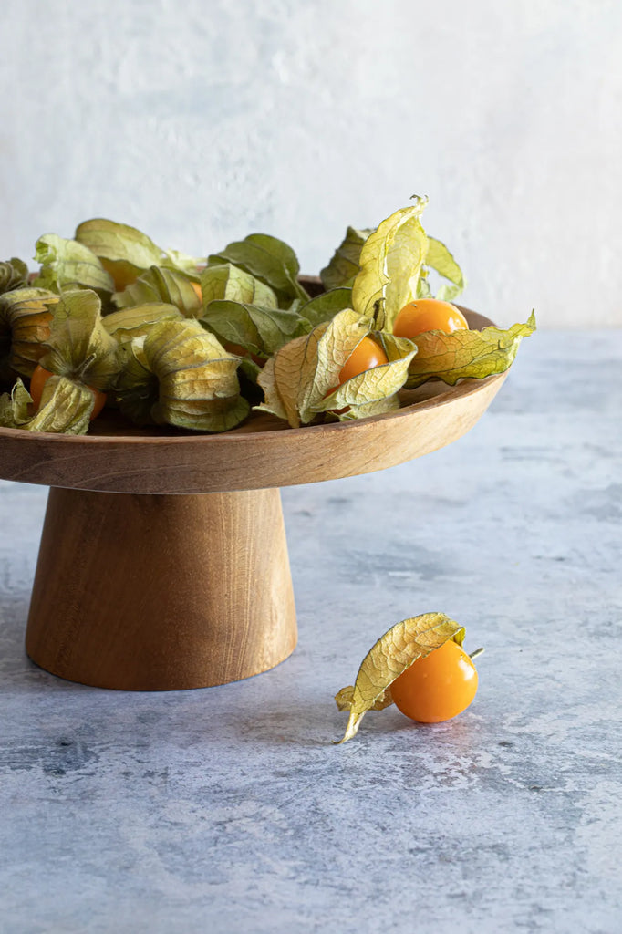Le plat à gâteau en teck - M