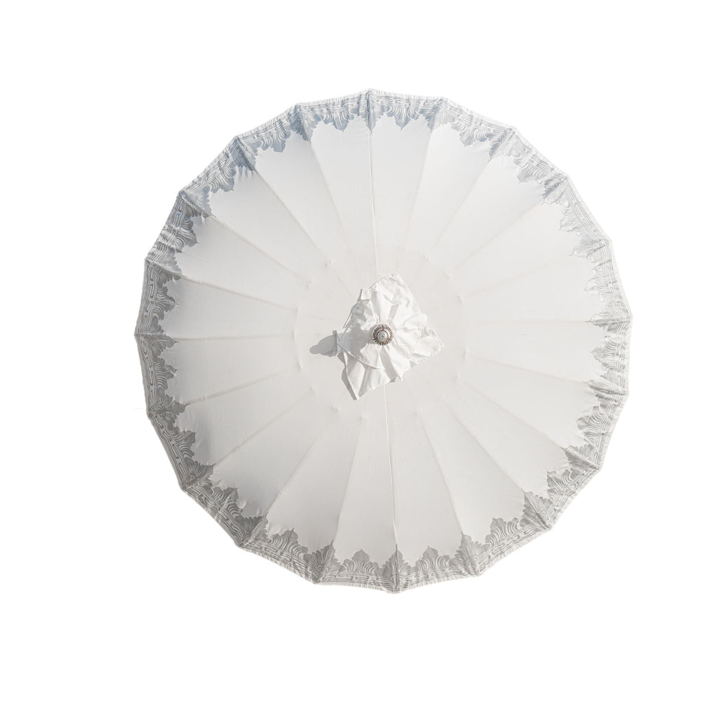 Bali Parasol zilver-crème 250 cm