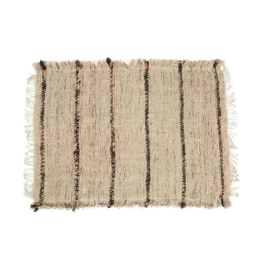 Set de table Oh My Gee - Beige Noir - Lot de 4