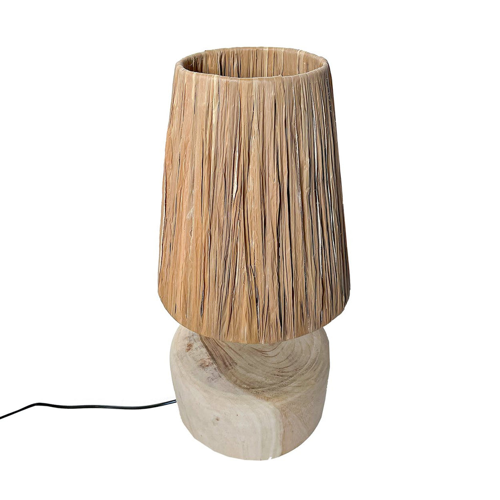 The Gras Teak Table Lamp - Natural