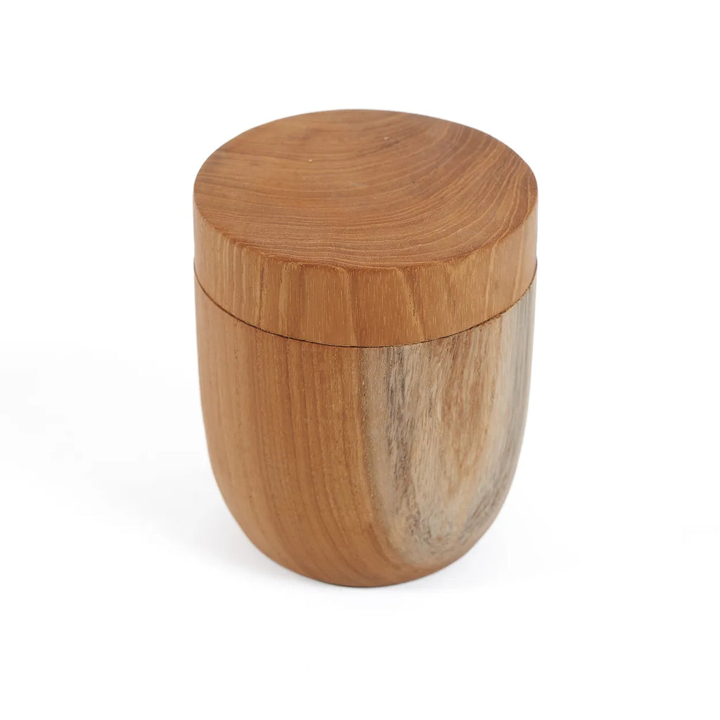 Le pot à racines de teck bas - M