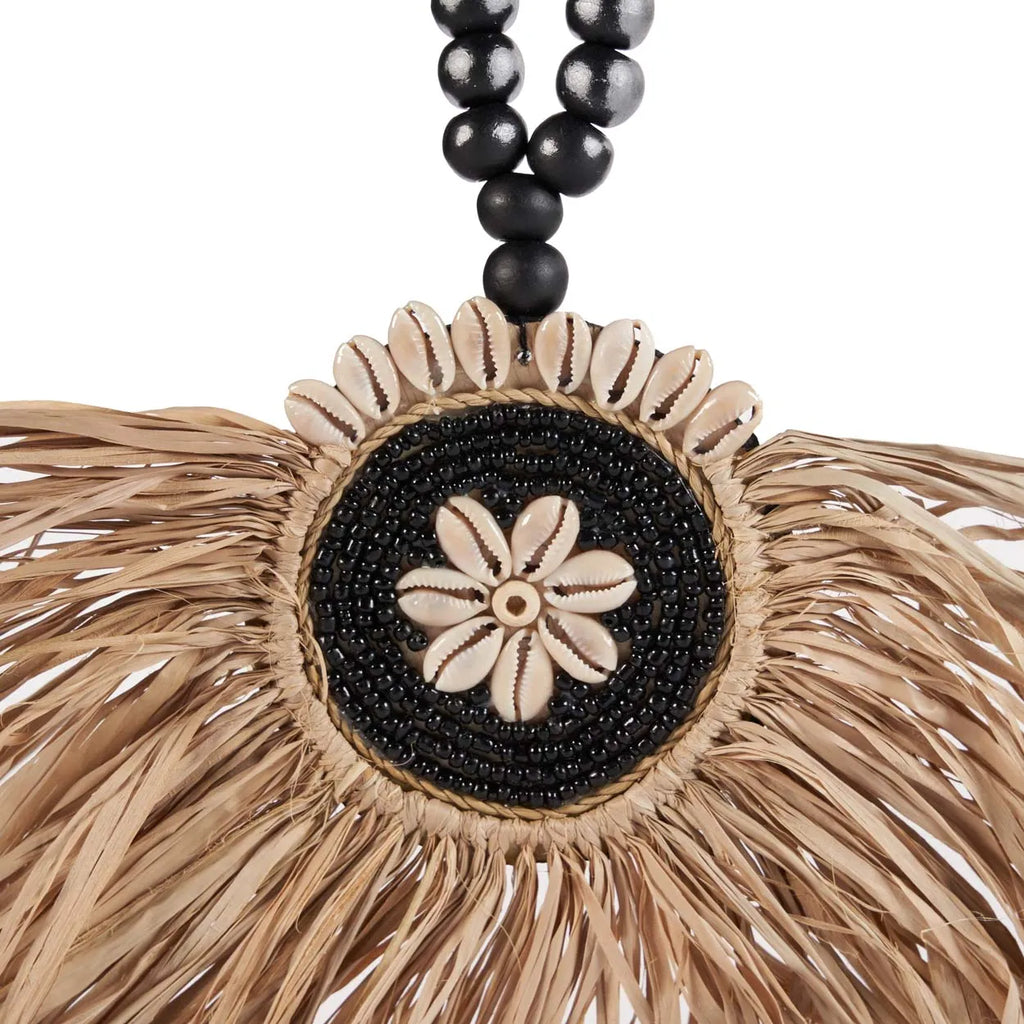 De Raffia Mahkota Kwast - Natuurlijk Zwart