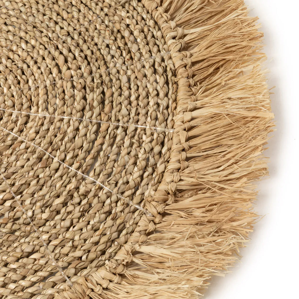 Le set de table en raphia jonc de mer - naturel