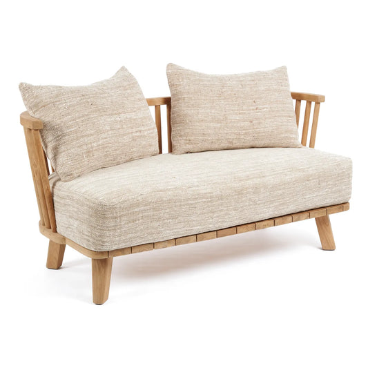 The Malawi Two-seater Sofa - Natural Beige