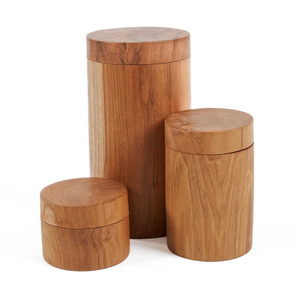 Le pot en racine de teck - M
